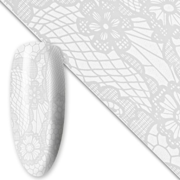 Трансферная фольга для нейл-арта БЕЛАЯ #22