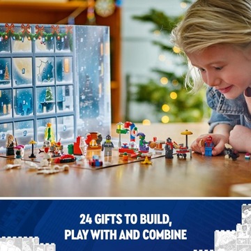 Lego Marvel Spider-Man Man Advent Calendar 2024, сборка Рождества