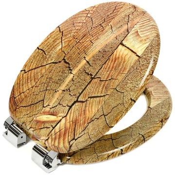 DESKA WC SEDESOWA KLOZETOWA TOALETOWA WOLNOOPADAJACA UNIWERSALNA MDF