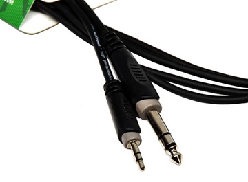 Kabel insertowy Jack 3.5 stere/Jack 6.3 stere 1,5m