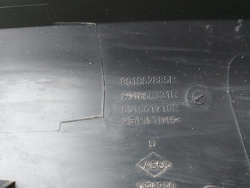 DACIA DOKKER LODGY 1.3 TCE 20/21R LIŠTA DVEŘE PRAVÝ PŘEDNÍ 801866331R