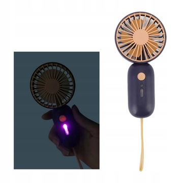 WIATRAK WENTYLATOR WIATRACZEK RĘCZNY USB