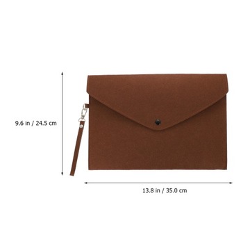 Papierowy organizer z filcowym zamkiem błyskawicznym