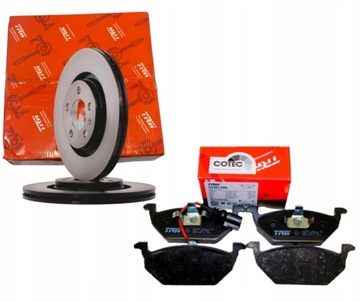 TARCZE + KLOCKI TRW 280MM PRZÓD VW BORA GOLF IV