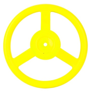 Пластиковый набор для уличной игровой площадки с рулевым колесом и качелями (желтый)
