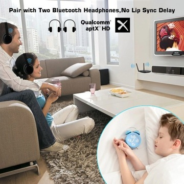 ADAPTER VIKEFON BT 5.0 AUX+S/PDIF Qualcomm aptX HD