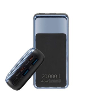 RIVACASE POWER BANK do laptopa|20000 mAh USB-C 45W