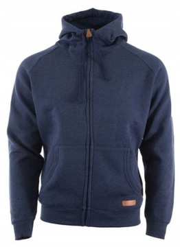 BLUZA Z KAPTUREM I SUWAKIEM GRANATOWA, `XL`, CE, LAHTI