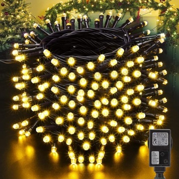 Moxled Łańcuch świetlny z 350 diodami LED 40m timer wodoszczelny 8 trybów