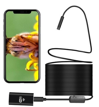KAMERA INSPEKCYJNA ENDOSKOP IPHONE IOS WIFI 10m