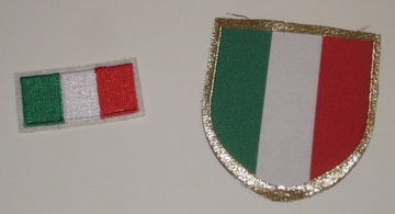 ITALIA - 2 NASZYWKI NA UBRANIE - Z WŁOCH