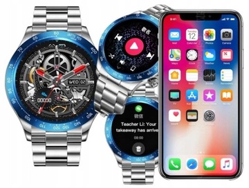 SMARTWATCH zegarek SMARTBAND do IPHONE HUAWEI PULSOMETR KROKOMIERZ AMOLED