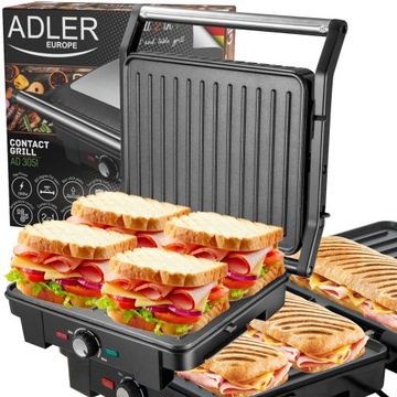 GRILL OPIEKACZ ELEKTRYCZNY XXL 2800W 29x24cm