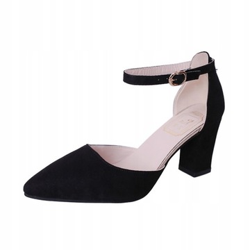 CZÓŁENKA BUTY NA OBCASIE SŁUPKU Damskie Eleganckie