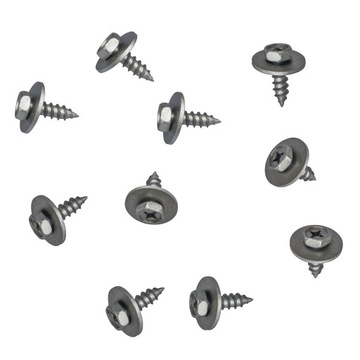 10x WKRĘT MONTAŻOWY ŚRUBA SPINKA OSŁONA NADKOLE ZDERZAK PŁYTA 6,3x19