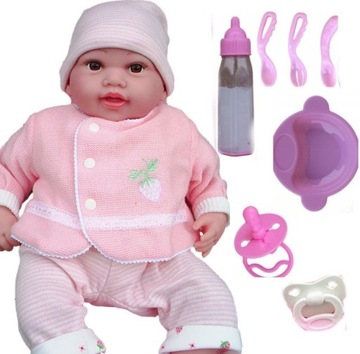 DUŻY BOBAS +AKCESORIA MÓWI ŚPIEWA LALKA BABY 45CM