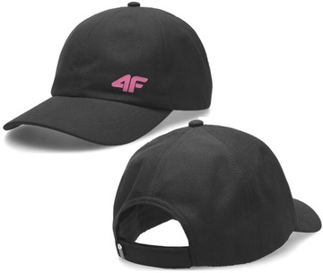 4F CZAPKA DAMSKA Z DASZKIEM BEJSBOLÓWKA CZARNA