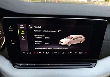 Skoda Octavia IV Kombi 2.0 TDI 150KM 2021 Skoda Octavia Style 2.0TDI 150KM DSG SkoraWentyl.Masaz PANORAMA CANTON El., zdjęcie 32