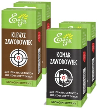 Olejki eteryczne ZESTAW KLESZCZ i KOMAR ZAWODOWIEC 2+2 Etja