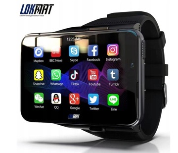 Умные часы LOKMAT MAX 2,88 дюйма, 4 ГБ, 64 ГБ, черные