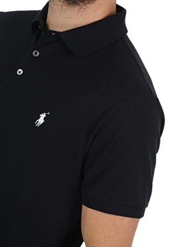 RALPH LAUREN męska koszulka polo czarna SLIM r.XXL