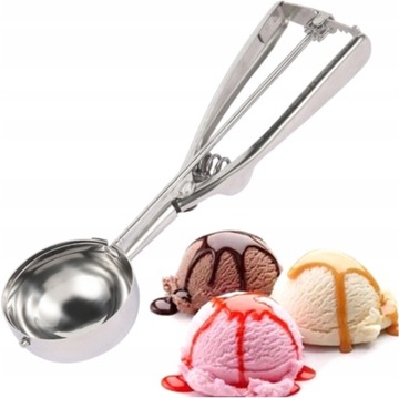 СТАЛЬНАЯ ЛОЖКА ДЛЯ МОРОЖЕНОГО для фруктового пюре - Идеально подходит для поваров