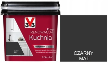 V33 Farba RENOWACJA Meble Kuchenne Czarny 750ml