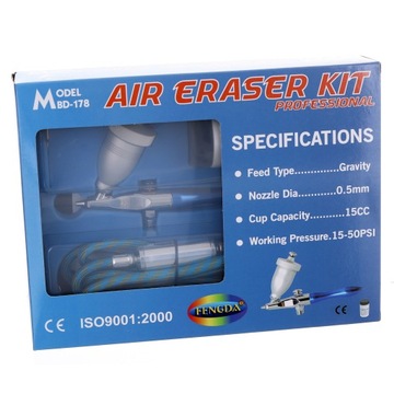 Мини-пескоструйный пистолет FENGDA + корунд