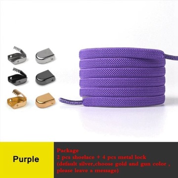 No Tie Flat Hiking Running Shoe Lace Elastic Shoelaces Outdoor Leisure