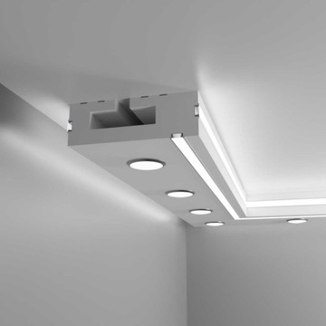 Sufit halogenowy z profilem LED MPGLED0-3 130x310