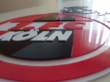 Herb FC Koln 3D na ścianę do domu prezent na święta dla chłopaka męża