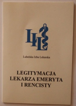 LEGITYMACJA LEKARZA EMERYTA I RENCISTY - Lubelska Izba Lekarska
