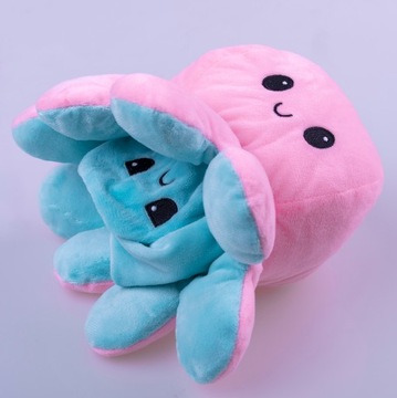 ДВУСТОРОННИЙ Плюшевый талисман Осьминог 30 см XL