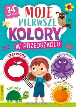 PIERWSZE KOLORY KOLOROWANKA NAKLEJKI DUŻE OBRAZKI