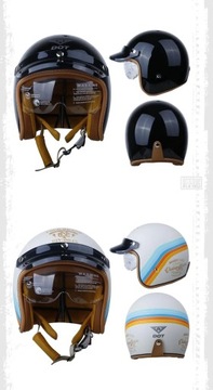 Ретро-сертифицированный DOT мотоциклетный шлем Four Seasons Vintage Casco Moto
