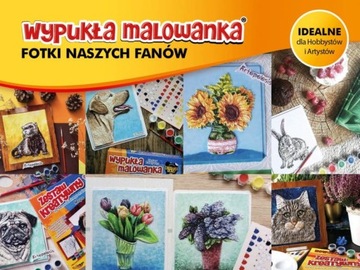 Wypukła Malowanka Fantazja SYRENKOTKA Zestaw Kreat