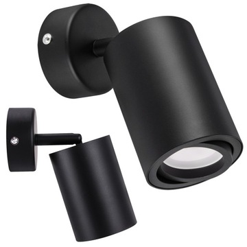Lampa kinkiet oprawa ścienno-sufitowa BEMOL SPT regulowany spot GU10 czarny