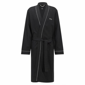 HUGO BOSS luksusowy męski szlafrok NOWOŚĆ BLACK Relaxed Fit XL