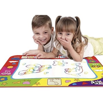Коврик для воды XL для рисования водой и набор маркеров для рисования в подарок для детей
