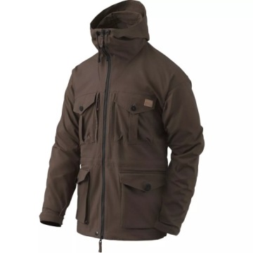 Куртка с капюшоном Helikon SAS Smock Duracanvas Earth Brown, размер S