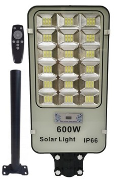 LAMPA ULICZNA LATARNIA SOLARNA LED 600W + UCHWYT