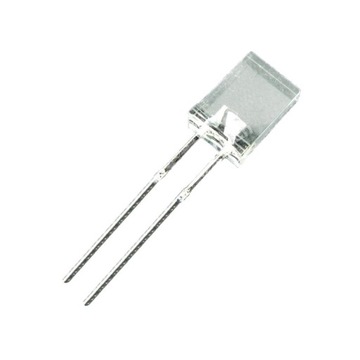 5x DIODA LED 2x5mm ŻÓŁTA PROSTOKATNA CLEAR YELLOW