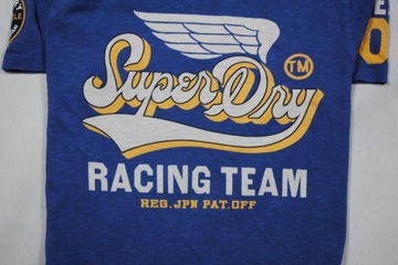 Superdry T-Shirt Koszulka Męska RACING TEAM Logo Unikat Klasyk L