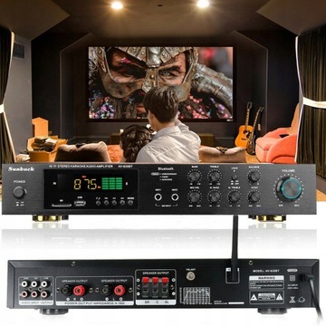 600 Вт Bluetooth Mini AV-628BT HiFi FM/AM-усилитель