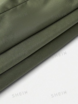 SHEIN ЗЕЛЕНОЕ ПАЛЬТО С МЕХОМ ДЛЯ беременной M 108