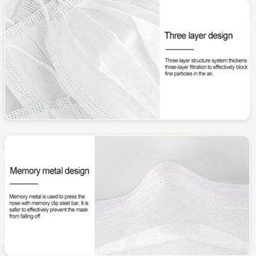 Одноразовый, трехслойный, на петле.