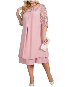 SUKIENKA NA ELEGANCKA DAMSKA MIDI WIZYTOWA