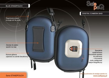 ETUI SAFEPAQ TECH200 NIEBIESKI