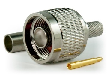 WTYK N męski ZACISKANY NA KABEL H155, LMR240 - GOLD