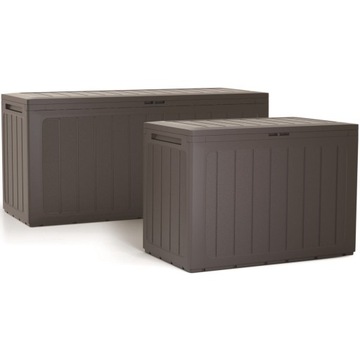 Садовый ящик Prosperplast Woodebox антрацит 190 л
